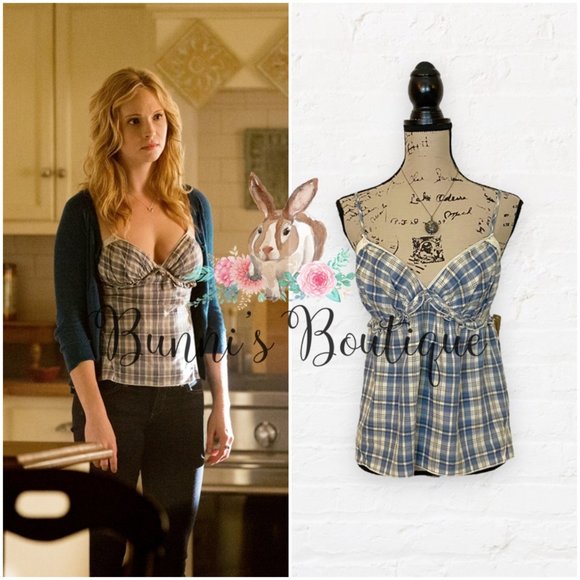 Caroline Forbes Ralph Lauren Denim & Supply Plaid Camisole The Vampire Diaries - Picture 1 of 7